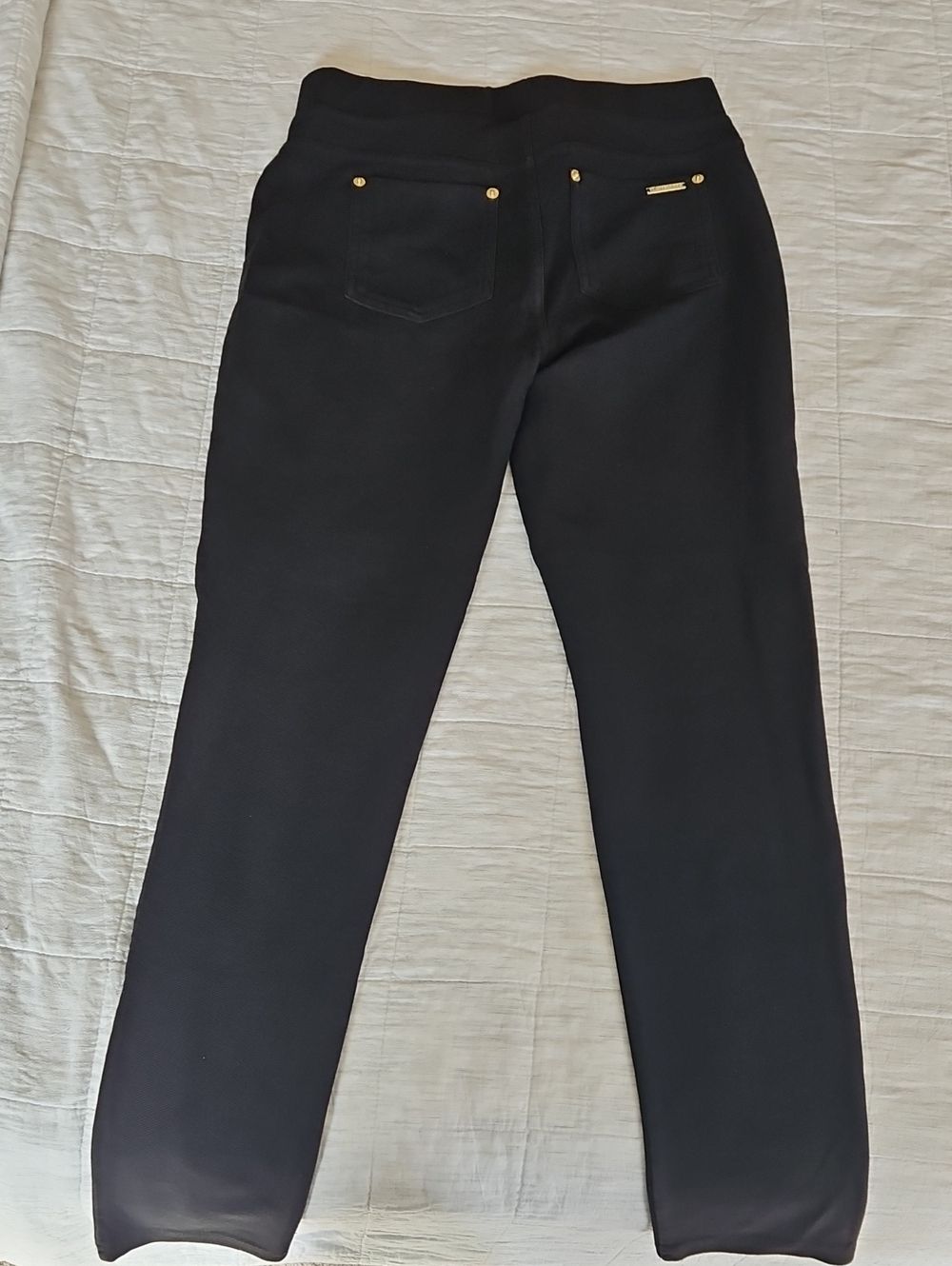Michael Kors Black Pants with Gold Accents